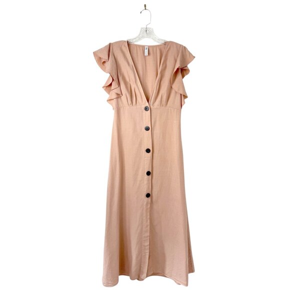 Zara Spring Break Linen Ruffle Dress - Picture 5 of 9